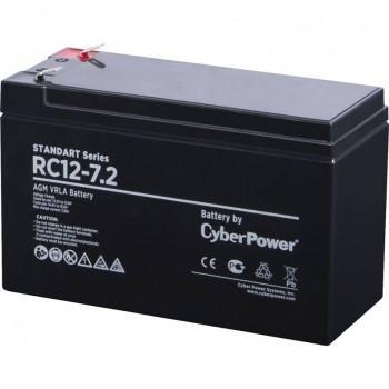 Аккумулятор CyberPower 12V7.2Ah Cyberpower. Battery CyberPower Standart series RС 12-7.2, voltage 12V, - фото 1 - id-p212707266