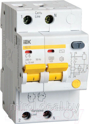 Дифференциальный автомат IEK MAD10-2-006-C-010 - фото 1 - id-p220044078