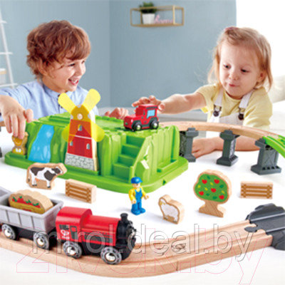 Железная дорога игрушечная Hape Сельский поезд / E3772_HP - фото 6 - id-p220044208