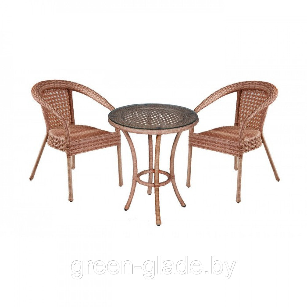 Комплект садовой мебели DECO 2 с круглым столом, капучино - фото 1 - id-p69329012