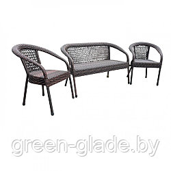 Комплект садовой мебели Aiko Deco TRIO (коричневый)