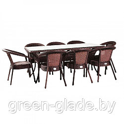 Комплект садовой мебели Aiko Deco 8 (коричневый)