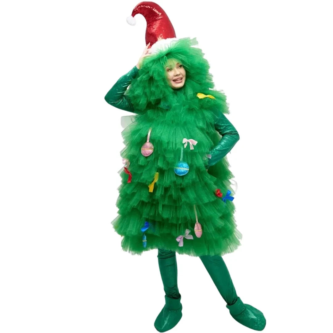 Карнавальный костюм Елки в колпаке, универсальный для взрослых - фото 1 - id-p220047408