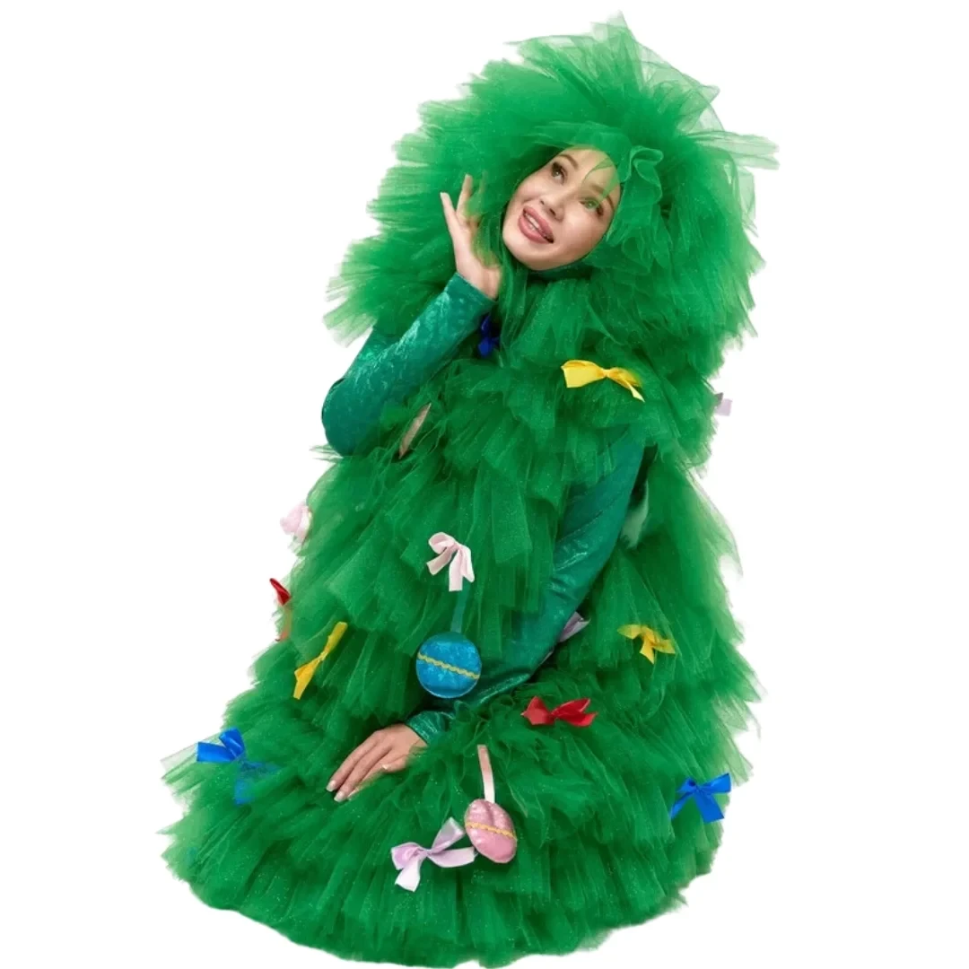 Карнавальный костюм Елки в колпаке, универсальный для взрослых - фото 8 - id-p220047408