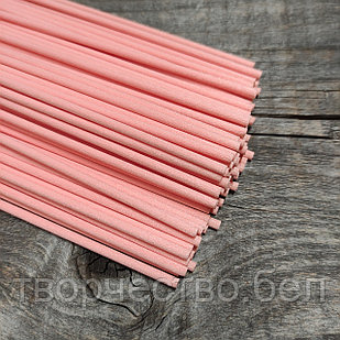 Фибровые палочки 3 мм/25 см розовые для диффузора, 5 шт