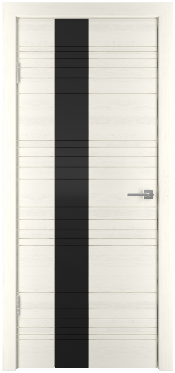 МИЛАНА -1 ДЧ стекло с фрезеровкой лакобель белое/черное - фото 4 - id-p220047618