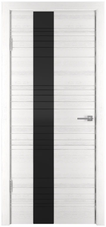 МИЛАНА -1 ДЧ стекло с фрезеровкой лакобель белое/черное - фото 8 - id-p220047618