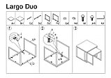 Комплект Signal LARGO DUO, 2 стола журнальных (дуб/черный), фото 2