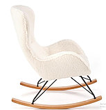 Кресло качалка Halmar LIBERTO 2 (кремовый/натуральный/черный), фото 3