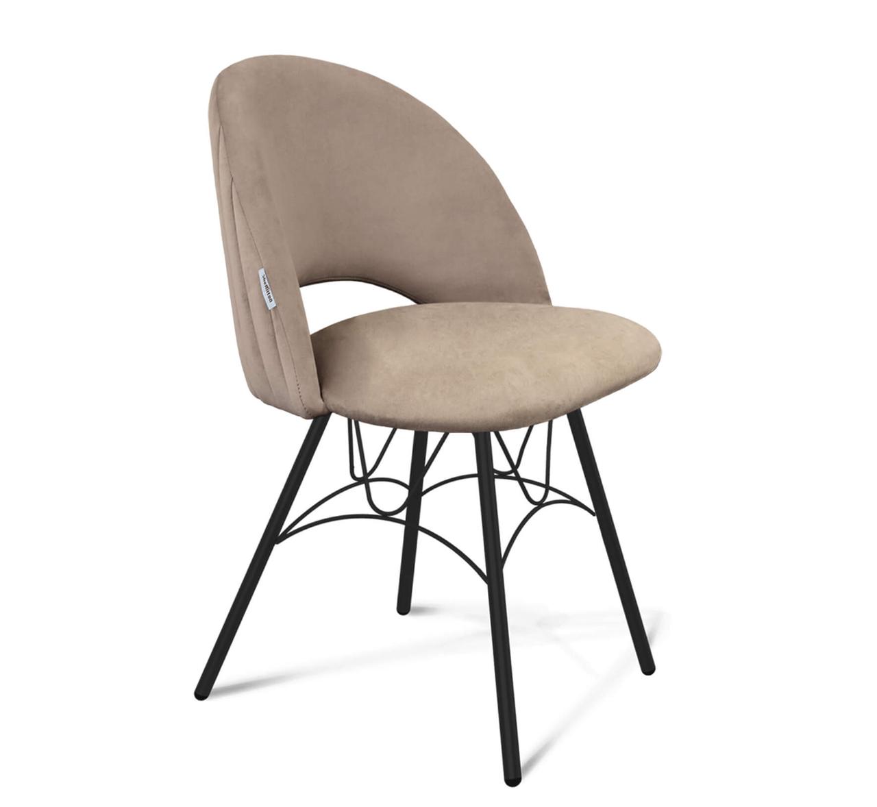 Стул кухонный Sheffilton SHT-ST34-1/S100 (латте/чёрный муар)