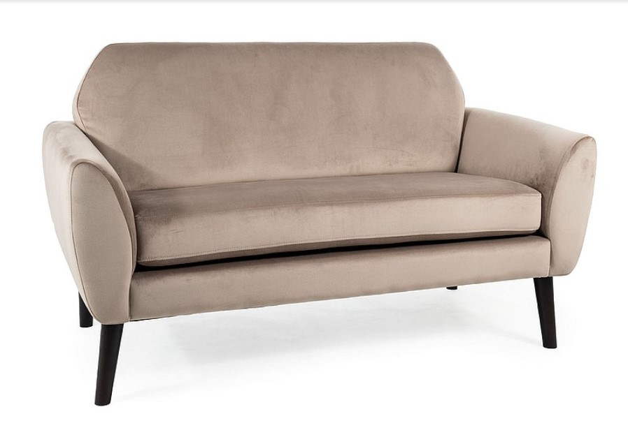 Диван Signal MENA VELVET (темно-бежевый/венге)