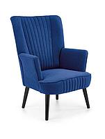 Кресло Halmar DELGADO (темно-синий/черный)