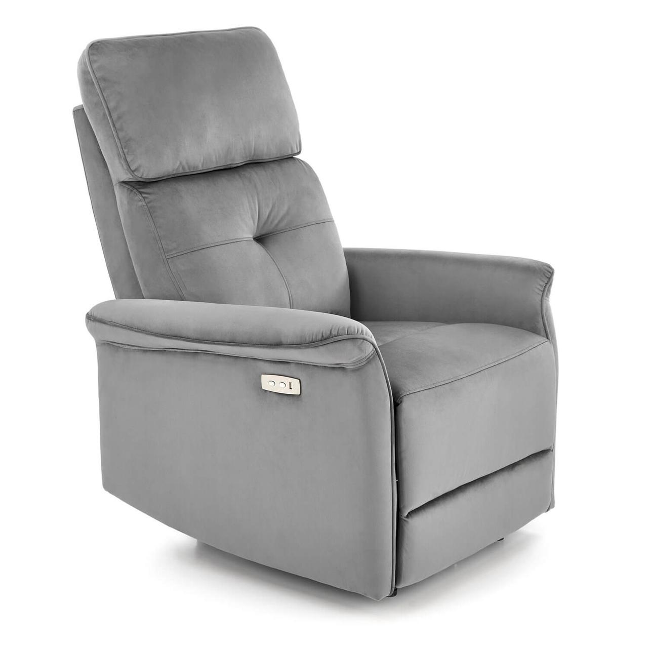 Кресло раскладное Halmar SEMIR (серый) - фото 1 - id-p220048155