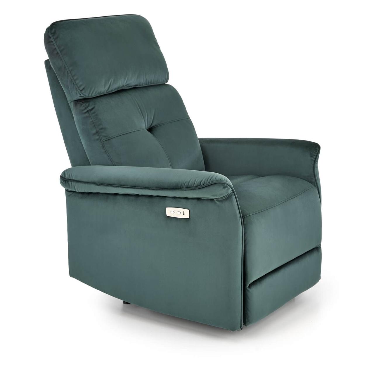 Кресло раскладное Halmar SEMIR (темно-зеленый) - фото 1 - id-p220048156