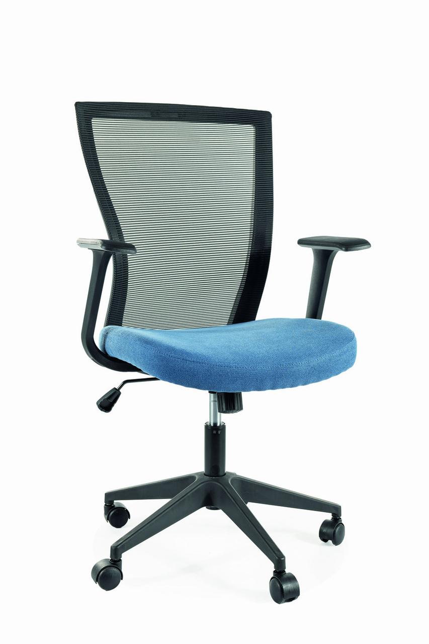 Кресло компьютерное SIGNAL Q-328 (черный/синий) - фото 1 - id-p220049282