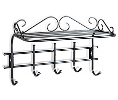 Вешалка Sheffilton Грация 2/5 (черный/черный) (заказ от 2 шт)