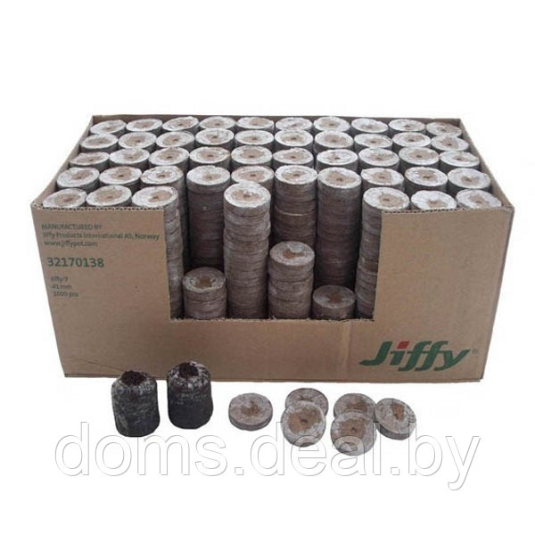 Торфяные таблетки со сфагновым мхом Jiffy-7 44мм для проращивания семян, 50шт, Норвегия Jiffy Jiffy - фото 3 - id-p220049824