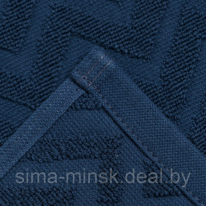Полотенце махровое LoveLife Zig-Zag, 50х90 см, цвет голубая ель, 100% хл, 450 гр/м2 - фото 4 - id-p220050354