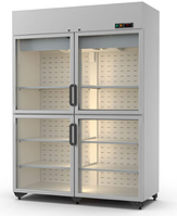 Холодильный шкаф сплит 1400 ШС стеклянная дверь (0 +7)