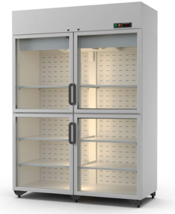 Холодильный шкаф сплит 1400 ШН стеклянная дверь (не выше -18) - фото 1 - id-p220050659