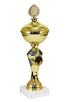 Кубок "Тунис" на мраморной подставке с крышкой , высота 26 см, чаша 8 см арт.Кубок 342-190-80 КЗS80