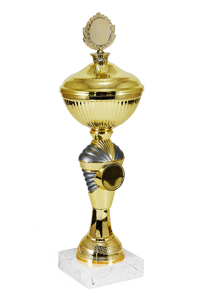Кубок "Тунис" на мраморной подставке с крышкой , высота 26 см, чаша 8 см арт.Кубок 342-190-80 КЗS80 - фото 1 - id-p220050740