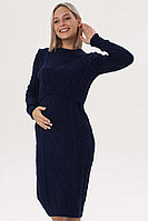 2-НМ 06210 Платье для беременных и кормящих тёмно-синий