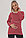 1-НМ 66202 Джемпер для беременных и кормящих красный/кремовый, фото 4