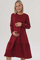 2-НМ 66009 Платье для беременных и кормящих бордовый