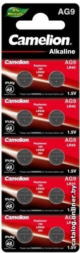 Батарейка Camelion АG9-BP10 Mercury Free/12817 - фото 1 - id-p219442456