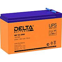 Аккумуляторная батарея Delta. Battery DELTA HR 12-24 W (12V 6Ah), 12V voltage, 6A*h capacity, 90x70x107mm,