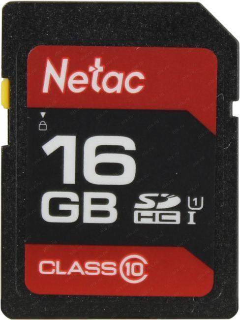 Карта памяти Netac NT02P600STN-016G-R SDHC Memory Card 16Gb UHS-I U1 - фото 1 - id-p212701953