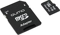 Карта памяти Qumo QM64GMICSDXC10U1 microSDXC 64Gb UHS-I U1 + microSD--SD Adapter