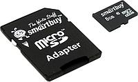 Карта памяти SmartBuy SB8GBSDCL10-01 microSDHC 8Gb Class10 + microSD-- SD Adapter