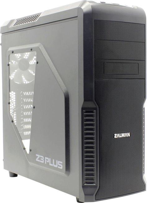Корпус Miditower ZALMAN Z3 Plus Black ATX без БП с окном - фото 1 - id-p211090649