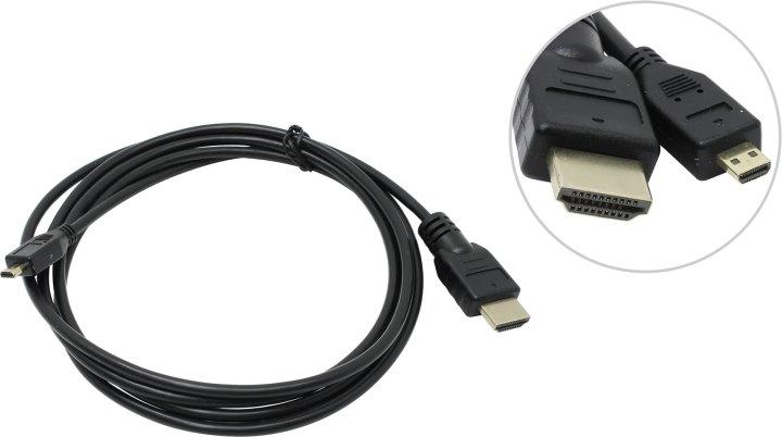 Exegate EX254073RUS Кабель HDMI to microHDMI (19M -19M) ver1.4 1.8м - фото 1 - id-p212700611
