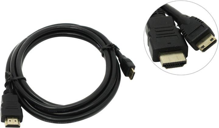 Exegate EX257911RUS Кабель HDMI to miniHDMI (19M -19M) ver1.4 1.8м - фото 1 - id-p212700612