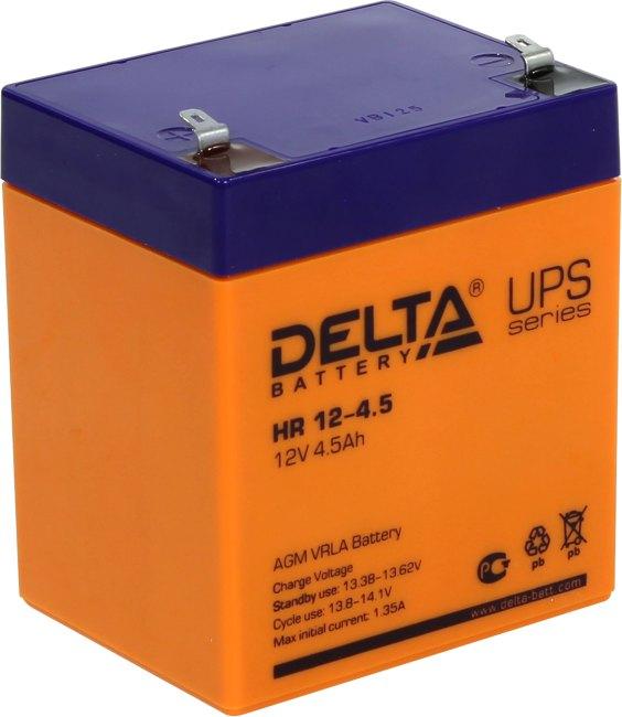 Аккумулятор для ИБП 12В/4,5Ач Delta HR 12-4.5 срок службы 8 лет - фото 1 - id-p212720296