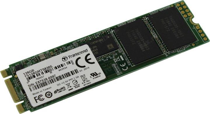 Накопитель SSD 128 Gb M.2 2280 B&M 6Gb/s Transcend 830S TS128GMTS830S - фото 1 - id-p208384856