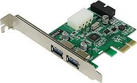 Контроллер Orient VA-3U2219PE (OEM) PCI-Ex1 USB3.0 2 port-ext 19 pin port-int