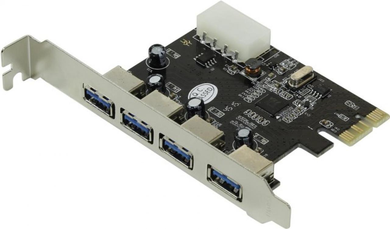 Контроллер Orient VA-3U4PE (RTL) PCI-Ex1 USB3.0 4 port-ext - фото 1 - id-p208384872