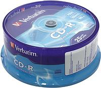 Диск CD-R Verbatim 700Mb 52x sp. уп.25 шт на шпинделе 43432