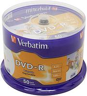 Диск DVD-R Disc Verbatim 4.7Gb 16x уп. 50 шт на шпинделе printable 43533/43649