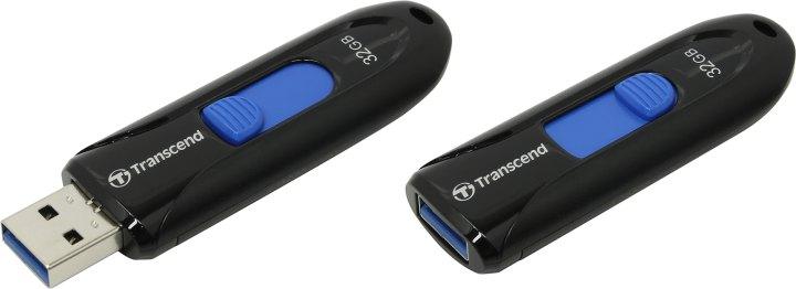 Флеш Диск Transcend 32Gb Jetflash 790 TS32GJF790K USB3.0 черный - фото 1 - id-p212706013