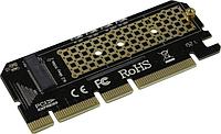 ORIENT C299E, Переходник PCI-E 16x- M.2 M-key NVMe SSD, тип 2230/2242/2260/2280 (30899)