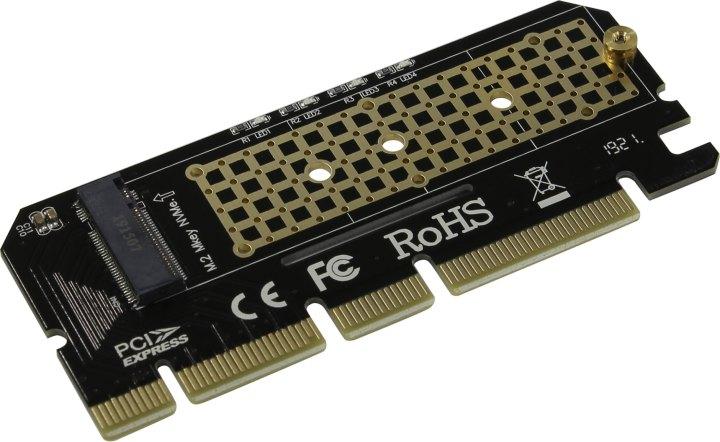 ORIENT C299E, Переходник PCI-E 16x- M.2 M-key NVMe SSD, тип 2230/2242/2260/2280 (30899) - фото 1 - id-p203915039