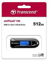 Флеш Диск Transcend 512Gb Jetflash 790 TS512GJF790K USB3.0 черный