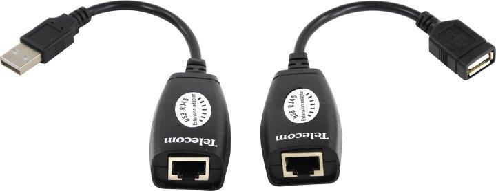 Удлинитель Telecom TU824 USB Extender (USB - RJ45 - USB до 45м) - фото 1 - id-p212701002