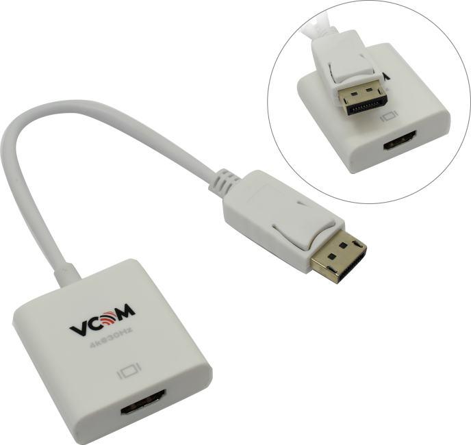 VCOM CG601-4K3-0.2м Кабель-адаптер DisplayPort - HDMI 0.2м - фото 1 - id-p203911043