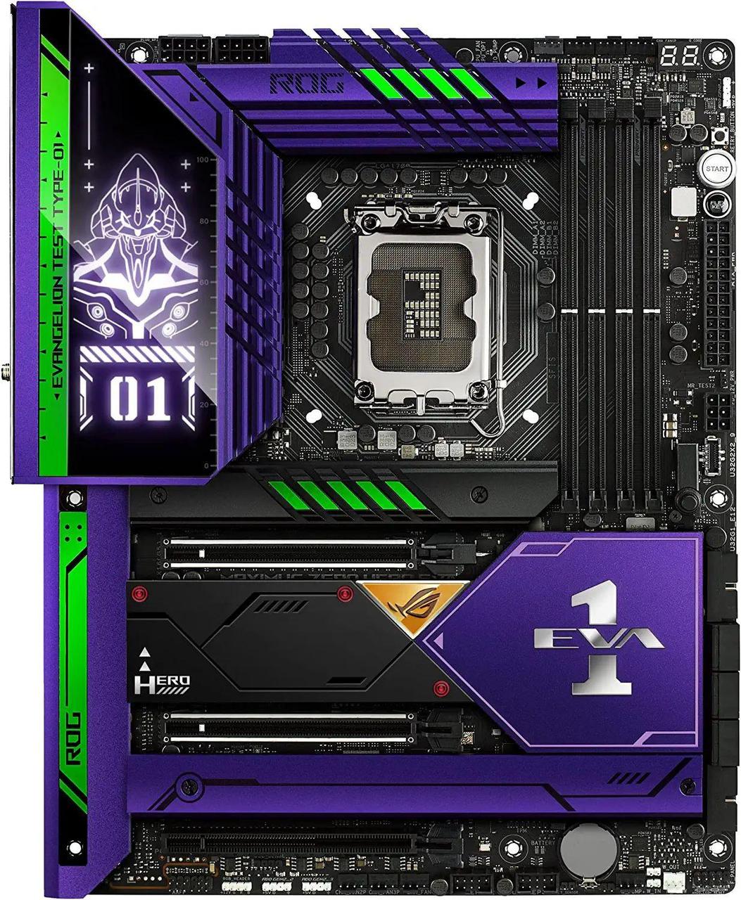 Материнская плата ASUS ROG MAXIMUS Z690 HERO EVA, LGA1700, Z690, 4*DDR5, HDMI, 2xUSB Type-C, SATA3, M2, Audio, - фото 1 - id-p212725193